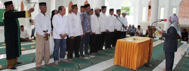 Pelantikan Tuha Peuet Gampong Peunayong Periode 2016-2022